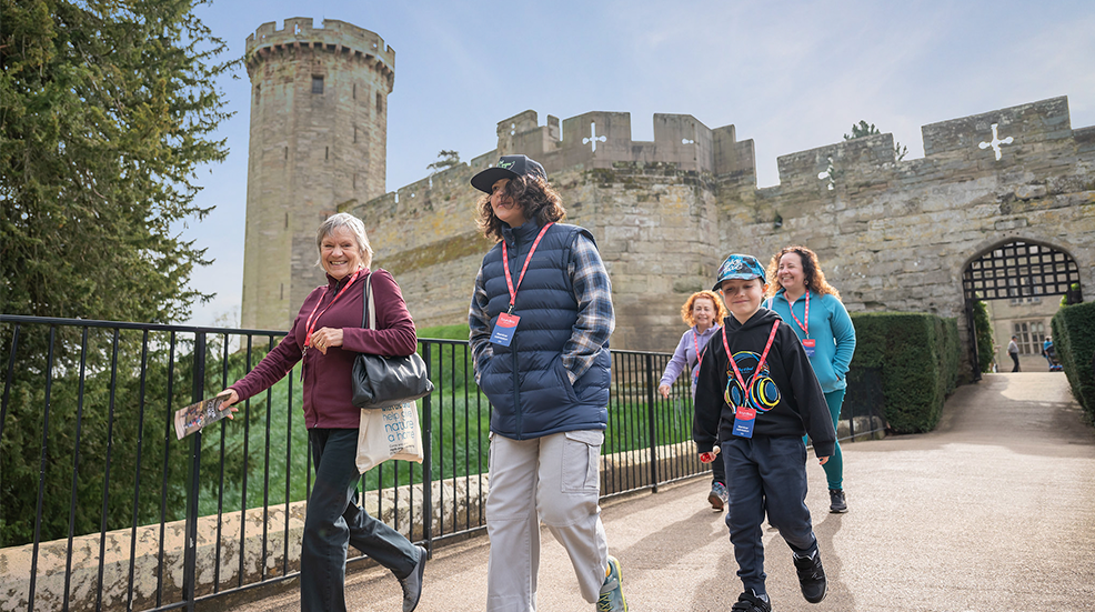 Family at Boundless Member's Day at Warwick Castle